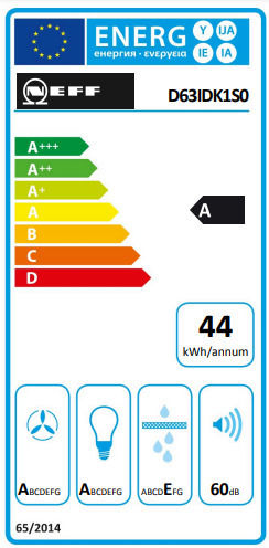 Neff Șemineu Hotă 60cm Negru