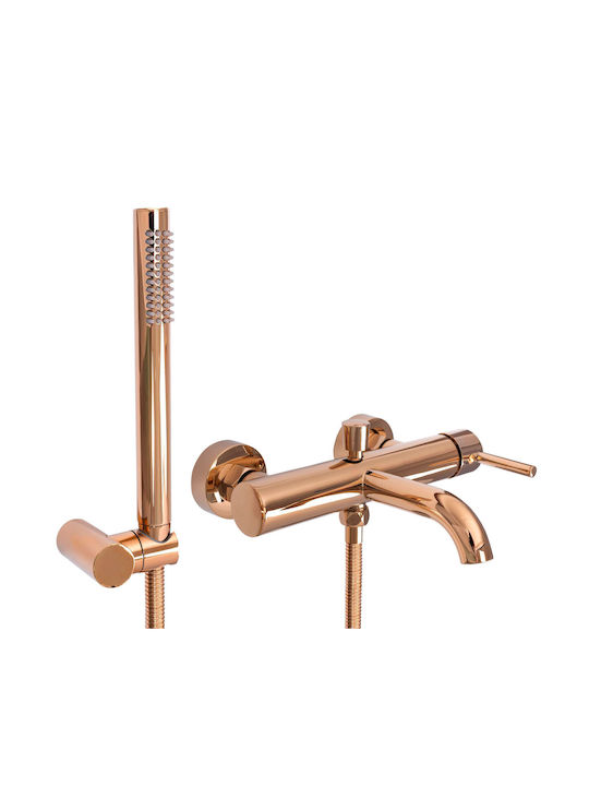 Rea Lungo Mischbare Badewannenarmatur Komplettes Set Rose Gold