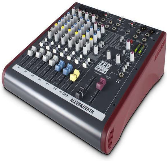 Allen & Heath ZED60-10FX Analoge Konsole 10 Kanäle / 4 XLR-Eingänge