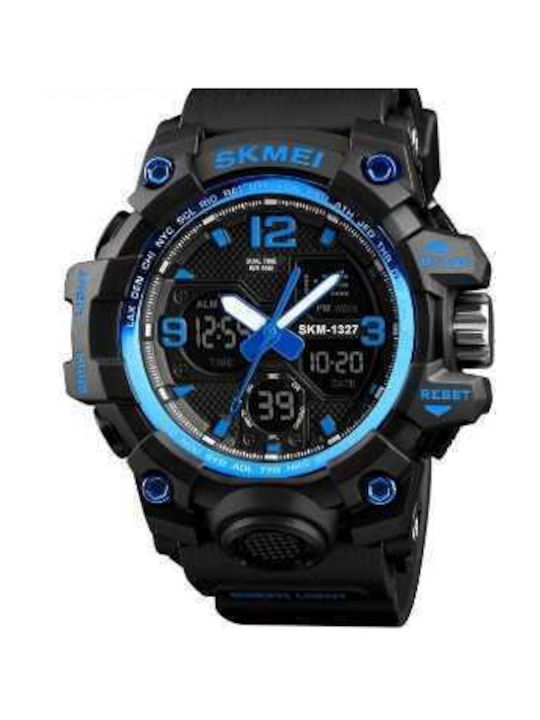 Skmei 1327 Analog/Digital Uhr Batterie mit Kautschukarmband Blue