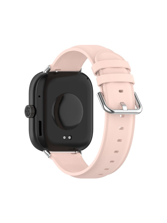 Armband Leder Rosa (Redmi Watch 4 / Redmi Watch 5Huawei Band 8)