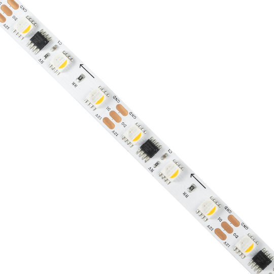 GloboStar Ταινία LED 12V RGBWW Φως 5m Τύπου SMD5050