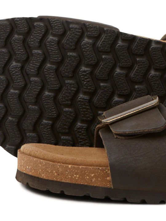 Leder Herrensandalen Java Brown