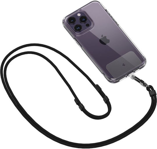Spigen Universal Strap Set Lanyard And Pendant Neck Strap for Mobile Phones Black