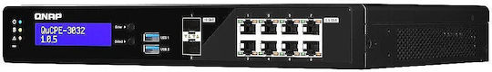 QNap QuCPE-3032-C3558R-8G Managed Switch με 8 Θύρες Gigabit (1Gbps) Ethernet και 2 SFP Θύρες