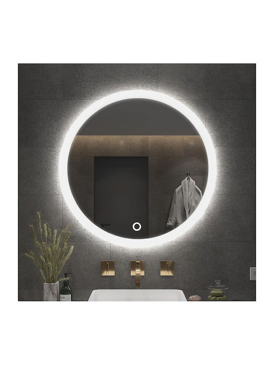 Tutumi Кръгло Банско Огледало LED