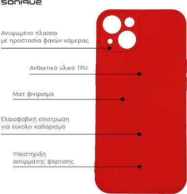 Husă din silicon My Colors Sonique pentru Samsung Galaxy A35 5G Roșu