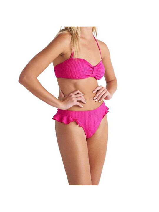 Blu4u Scrunch Tanga Bikinihose Fuchsia Fuchsia