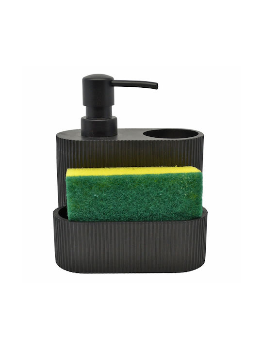Ankor Dispenser with Sponge Holder Black