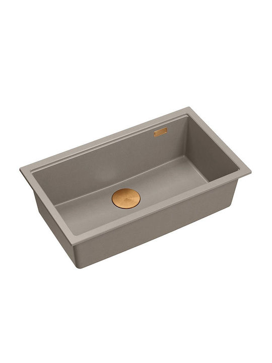 Quadron Drop-In Chiuvetă din Granit Sintetic L76xW44cm Bej