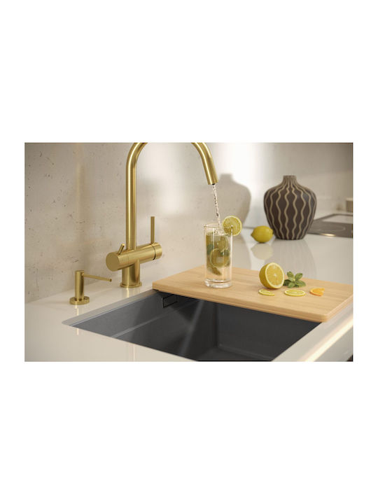 Quadron Drop-In Chiuvetă din Granit Sintetic L59.5xW45.1cm Negru