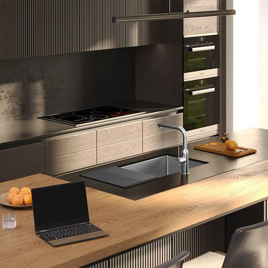 Quadron Drop-In Мивка Inox Четкан Ш74xД44см Сребрист