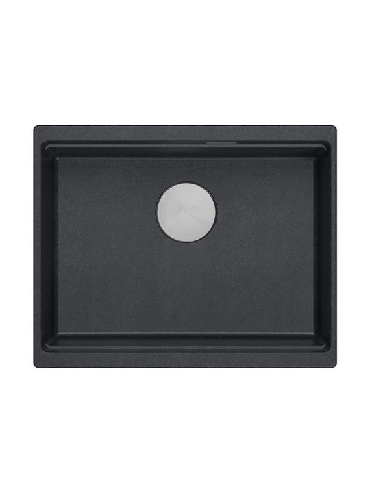 Quadron Drop-In Chiuvetă din Granit Sintetic L59.5xW45.1cm Negru