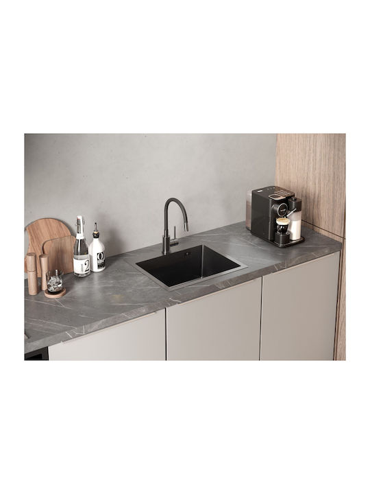 Quadron Drop-In Sink Inox WxD Black