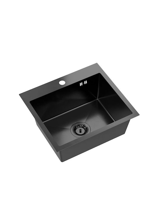 Quadron Drop-In Sink Inox WxD Black