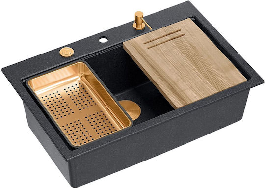 Quadron HQM7650U8_PVDC1 Drop-In Μ76xΠ50cm Schwarz