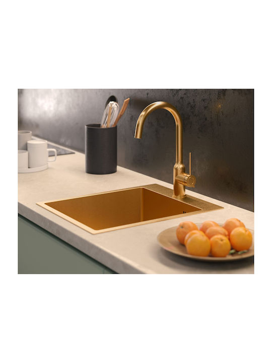 Quadron Drop-In Kitchen Sink Inox M86xP50cm Silver