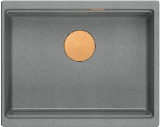 Quadron Drop-In Chiuvetă din Granit Sintetic L59.5xW45.1cm Gri