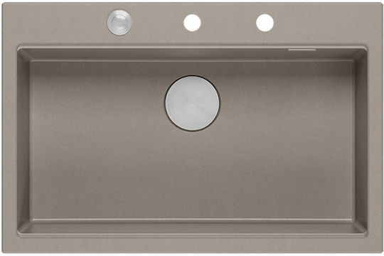 Quadron Drop-In Chiuvetă din Granit Sintetic L76xW50cm Bej