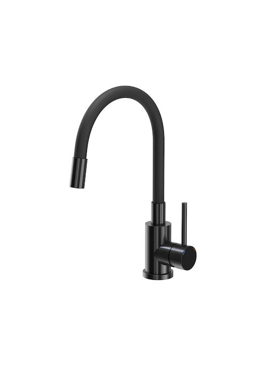 Quadron Ένθετος Νεροχύτης Inox Μ58xΠ45cm Μαύρος