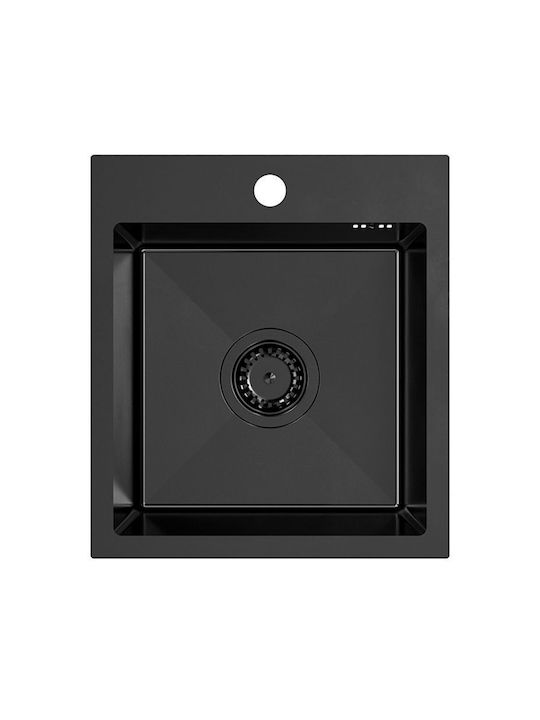 Quadron Drop-In Sink Inox W40xD45cm Black