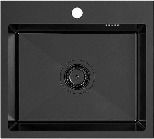 Quadron Ένθετος Νεροχύτης Inox ΜxΠ Μαύρος 5905505502712