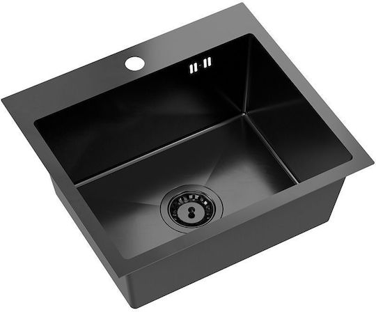 Quadron Drop-In Мивка Inox Ш50xД45см Черен