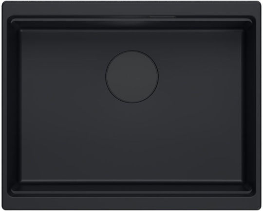 Quadron Drop-In Sink Synthetic Granite W59.5xD45.1cm Black