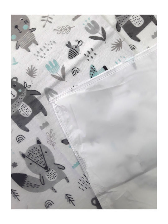 Sensillo 09999 Waterproof Changing Pad Fox Mint Green 50x60cm.