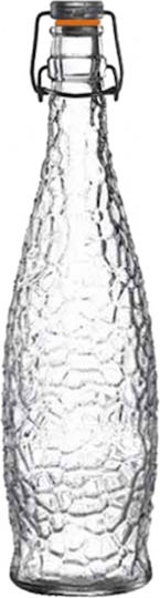 Ready Flasche Wasser Glas mit Schraubverschluss Transparent 1000ml