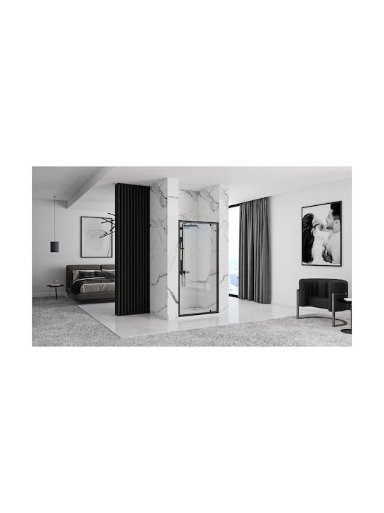 Rea Duschwand für Dusche mit Aufklappbar Tür 90x195cm