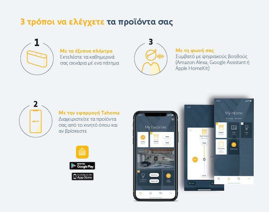 Somfy TaHoma Switch Smart Hub Wi-Fi / Zigbee Συμβατό με Google Home, Apple HomeKit & Alexa