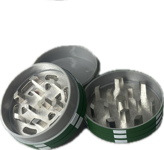 Τριφτησ-grinder Μεταλλ+πλαστ 40χ26mm 2 Θεσεων Poker Green
