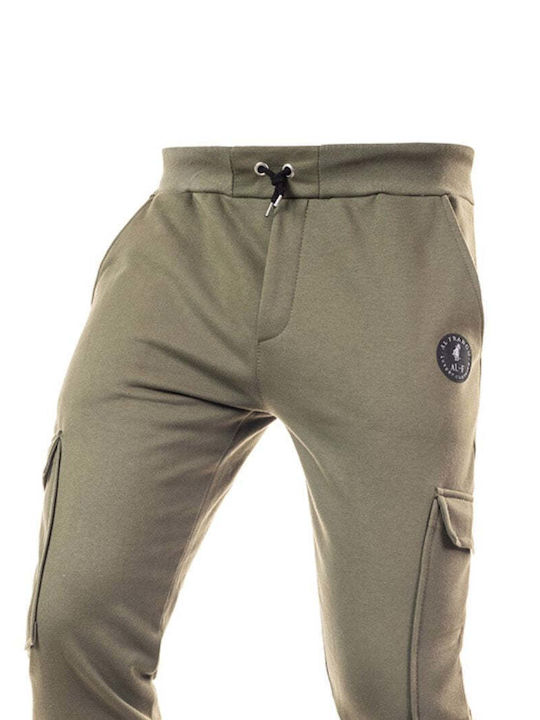 Al Franco Men's Sweatpants Khaki