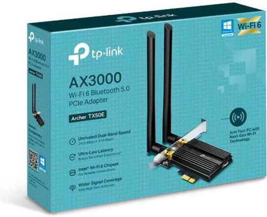 TP-LINK v1 Безжична мрежова карта Wi‑Fi 6 - Wi‑Fi 6 (3000Mbps) PCI-e