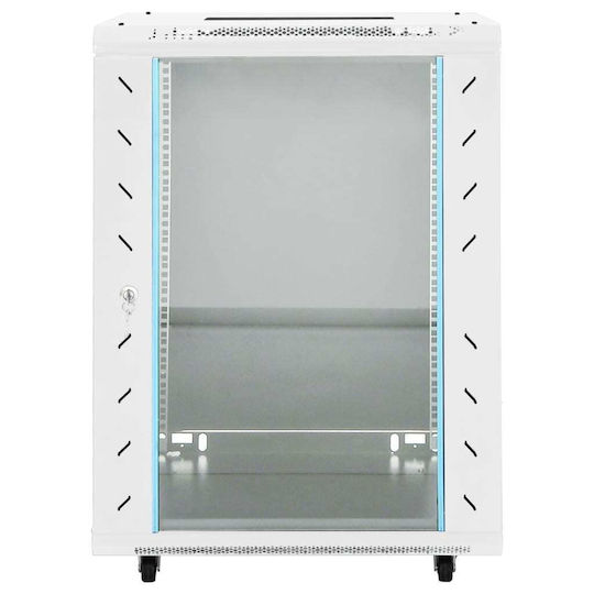 vidaXL Cu picioare Cabină Rack 15U 53x40x80cm Gri 30265