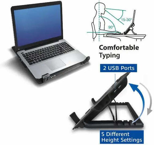 Act Cooling Pad για Laptop έως 17" με 1 Ανεμιστήρα