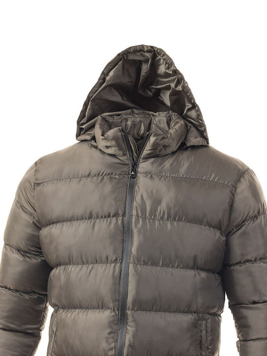 Senior Men's Puffer Jacket Brown