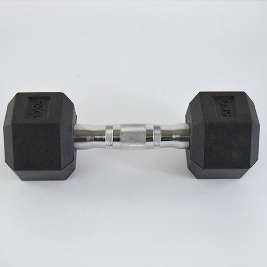 Mfitness Hexagon Rubber Dumbbell 1 x 17.5kg