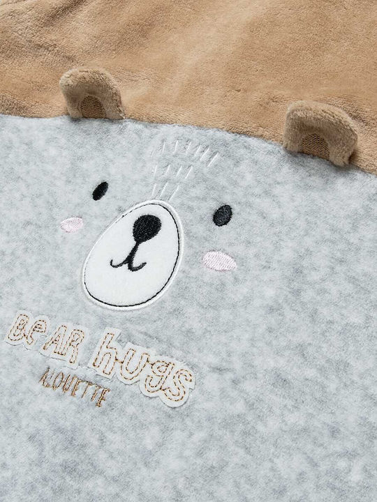 Alouette Baby Bodysuit Long-Sleeved Velvet Gray