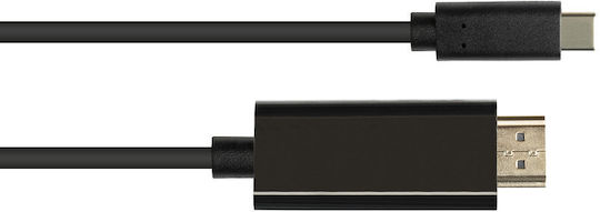 Good Connections HDMI 2.0 Premium High Speed 4K 60Hz HDR Cable HDMI Male - USB-C Male 2m Black