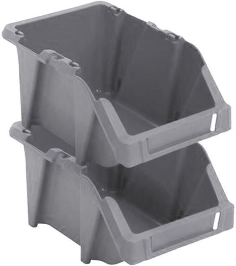 Green City International Plastic Stackable Tool Bin Organiser L35.5xW21.8xH15.5cm