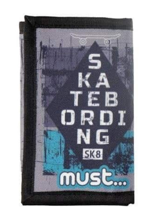 Must Team Kids Wallet with Velcro (Various Designs) 1pc