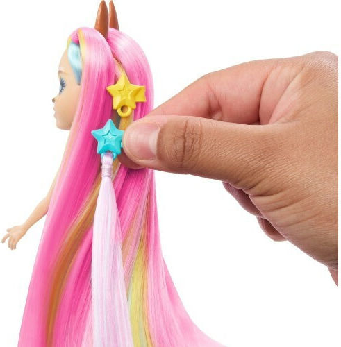 Mattel Enchantimals Păpușa Katrice Cangurul de la Plaja Însorită Htj70