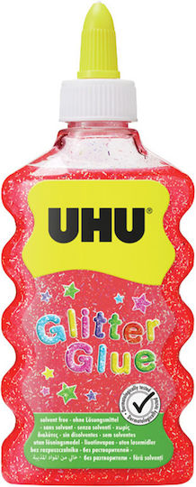 Red Uhu Glitter Glue 177 Ml