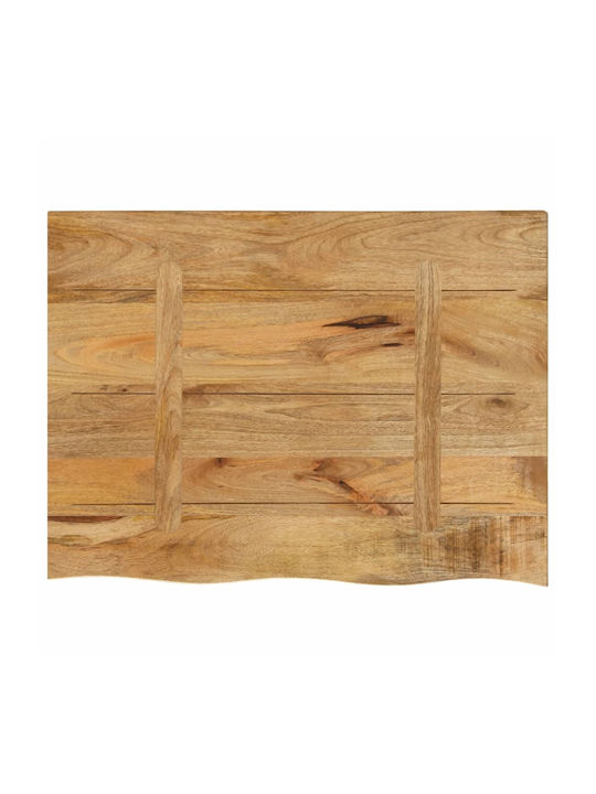 vidaXL Table Surface made of Solid Wood Brown 70x60x3.8cm 370403 1pcs