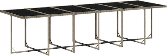 Set Sala De Mese Pentru Exterior 17 Piese Gri Cu Perne