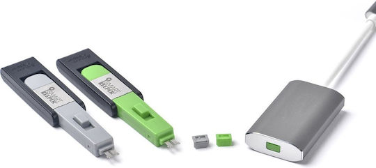 Smartkeeper Mini "mini-displayport" Încuietoare ușă gri 10 bucăți