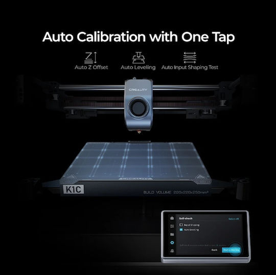 Creality3D K1C Αυτόνομος 3D Printer με Σύνδεση USB / Wi-Fi