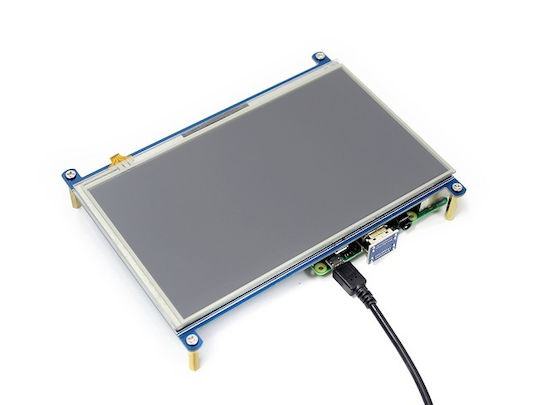 Waveshare Pi Дисплей 7" HDMI 1024x600 Резистивен Тъчскрийн